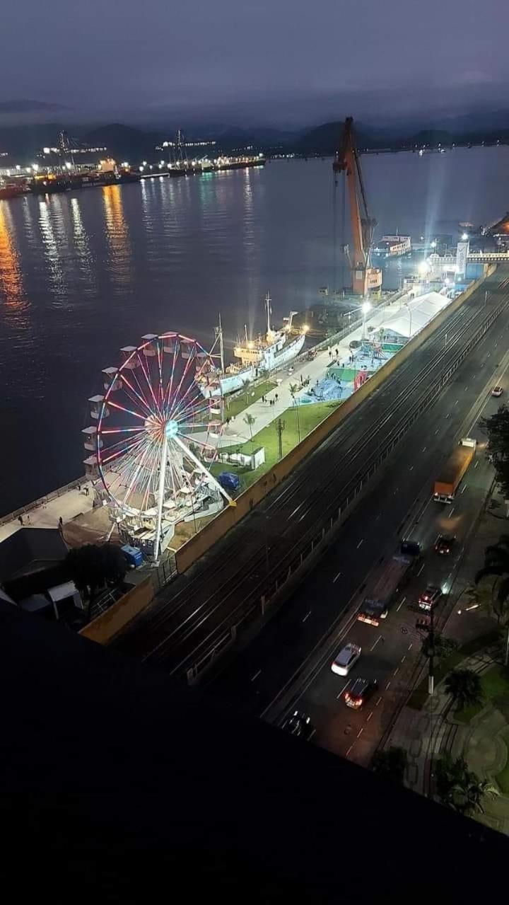 Apartamento Em Santos No Gonzaga Em Frente A Praia Экстерьер фото